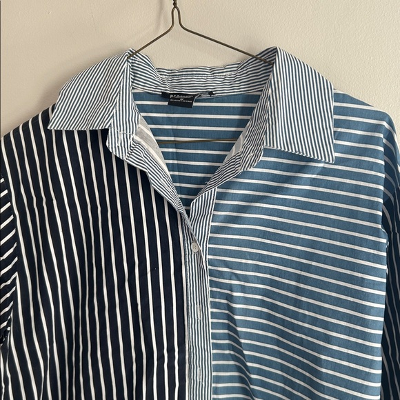 💛Striped Button-Up Shirt - Picture 2 of 5